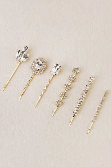 Golden Rhinestones hårklemme